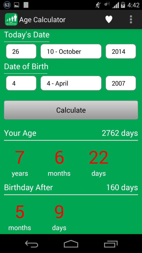 Age Calculator Android App Ashok Basnet